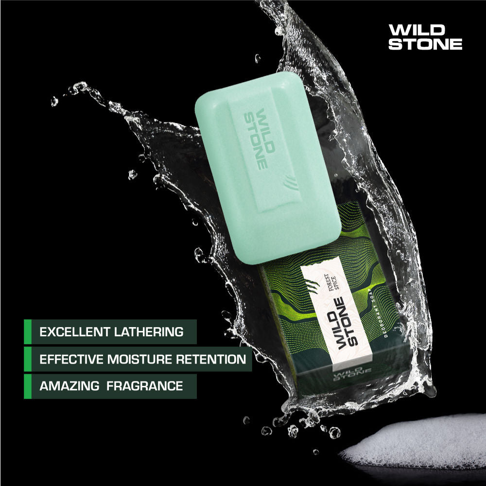 Wild Stone Ultra Sensual & forest Spice Soap for Men - Buy 3 Get 1 Free