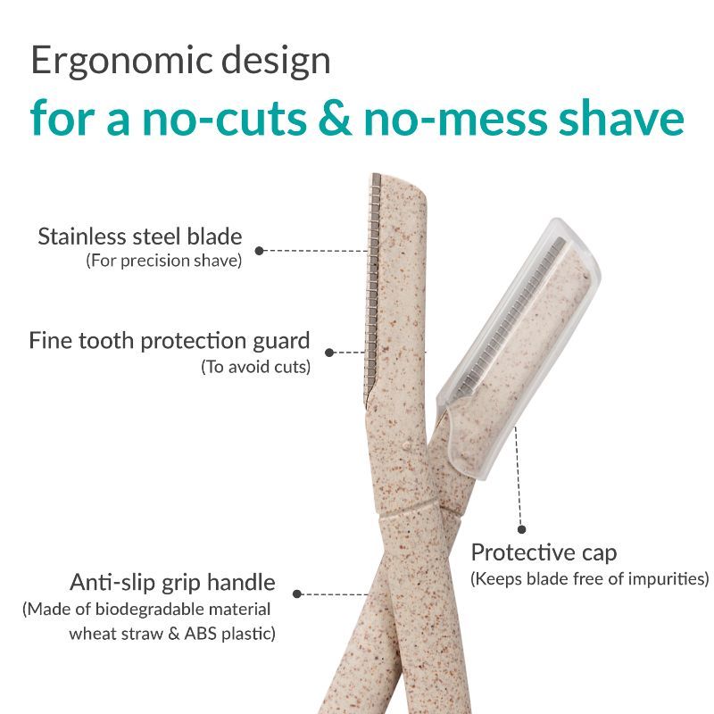 Sirona Blink and Glow Eyebrow and Face Razor for Painfree Facial Hair Removal (Pack of 1)