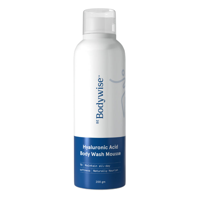 Be Bodywise 1% Hyaluronic Acid Body Wash Mousse for Dull & Dehydrated Skin - Upto 72H Moisturization