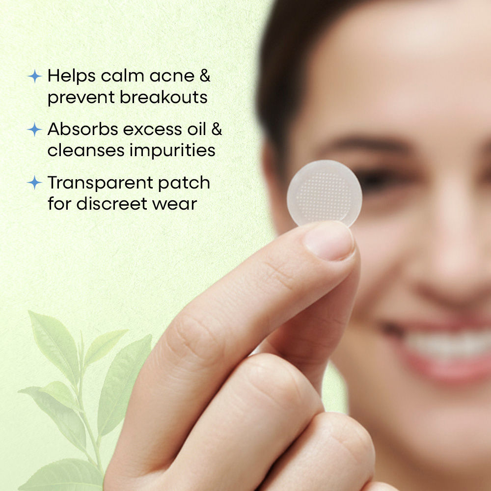 Nykaa Skin Secrets Tea Tree & Salicylic Acid Korean Acne Spot Patch-Fast Acne Healing (12 pcs)