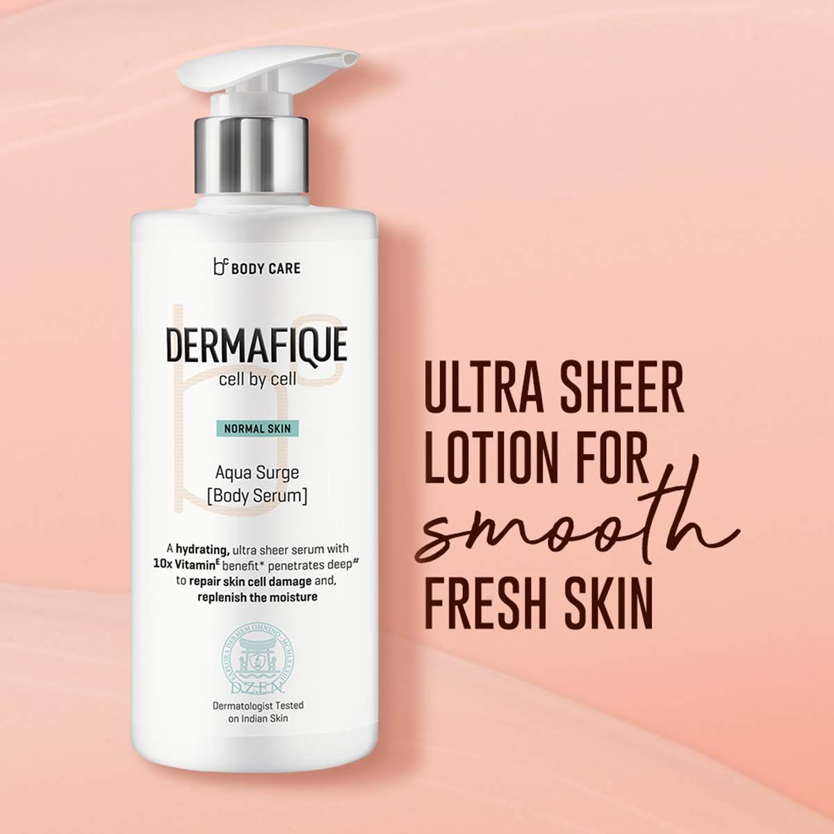 Dermafique Aqua Surge Body Lotion Serum For Luminous Skin, With 10X Vitamin E