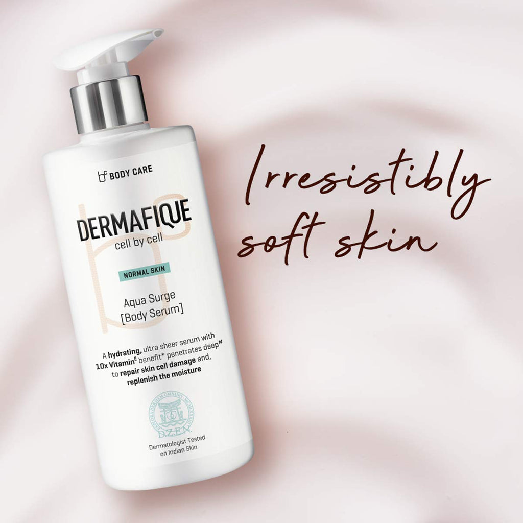 Dermafique Aqua Surge Body Lotion Serum For Luminous Skin, With 10X Vitamin E