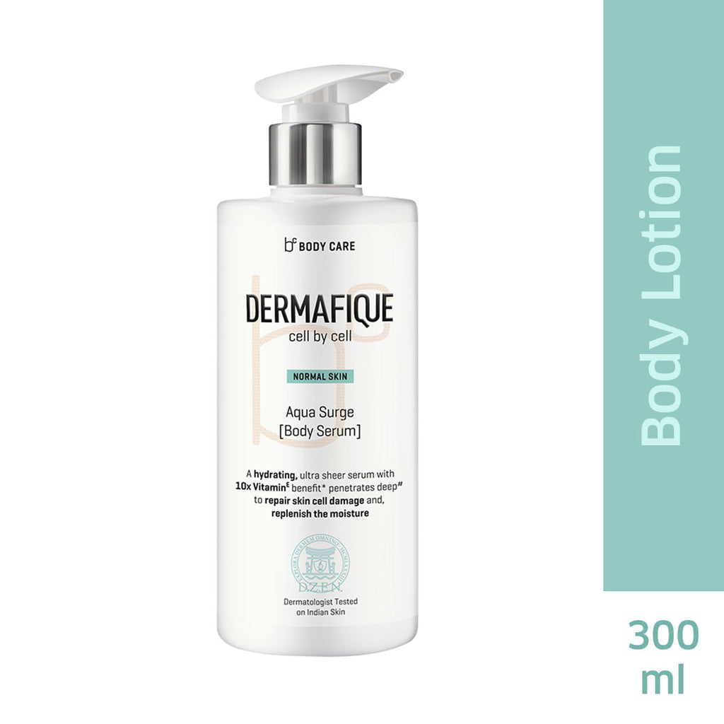 Dermafique Aqua Surge Body Lotion Serum For Luminous Skin, With 10X Vitamin E