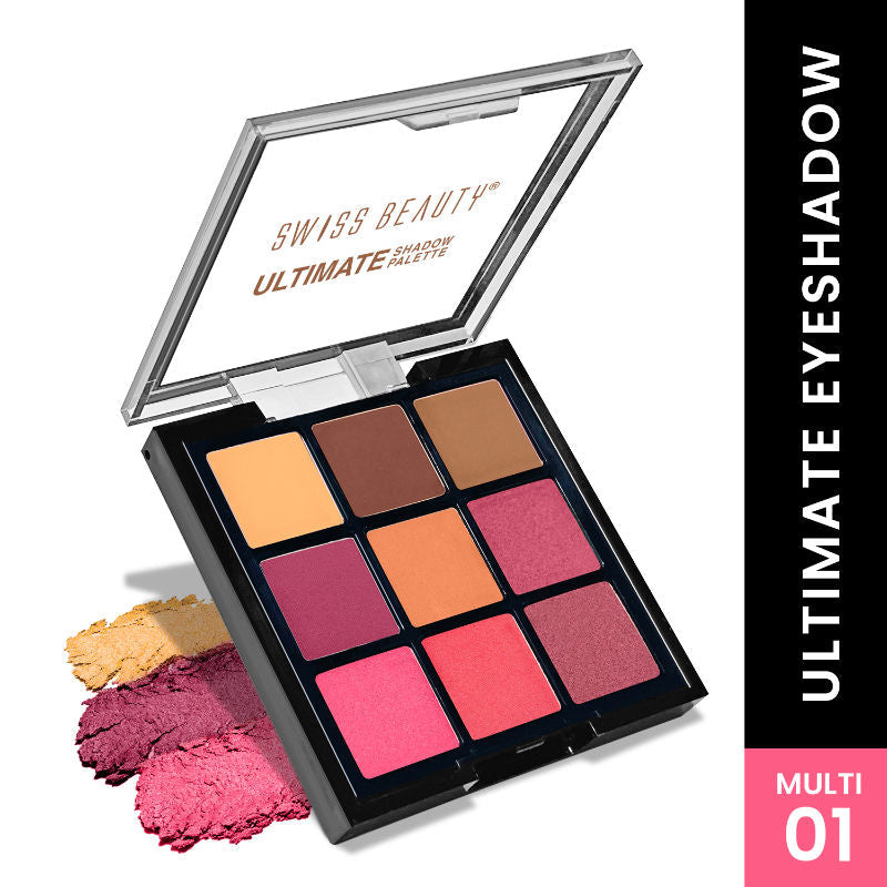 Swiss Beauty Ultimate 9 Pigmented Colors Eyeshadow Palette