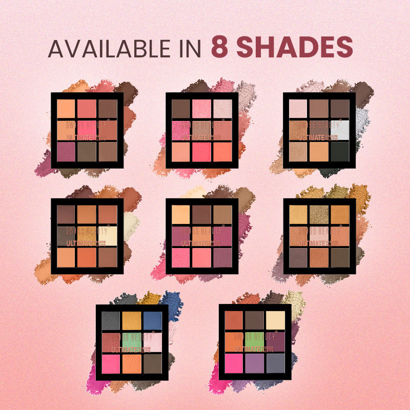 Swiss Beauty Ultimate 9 Pigmented Colors Eyeshadow Palette
