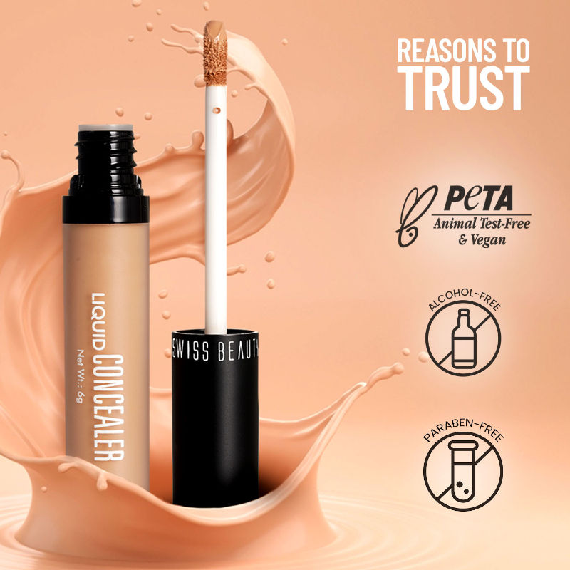 Swiss beauty Full Coverage Liquid Concealer With Jojoba Oil