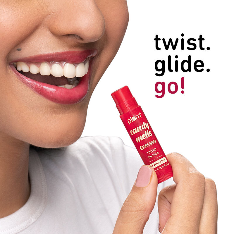 Plum Candy Melts Tinted Lip Balm - Strawberry Sorbet