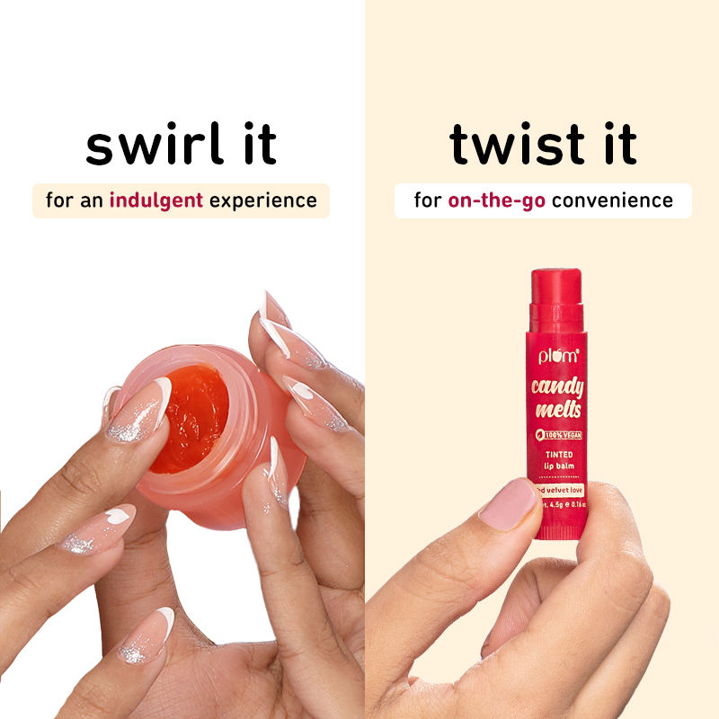 Plum Candy Melts Tinted Lip Balm - Strawberry Sorbet