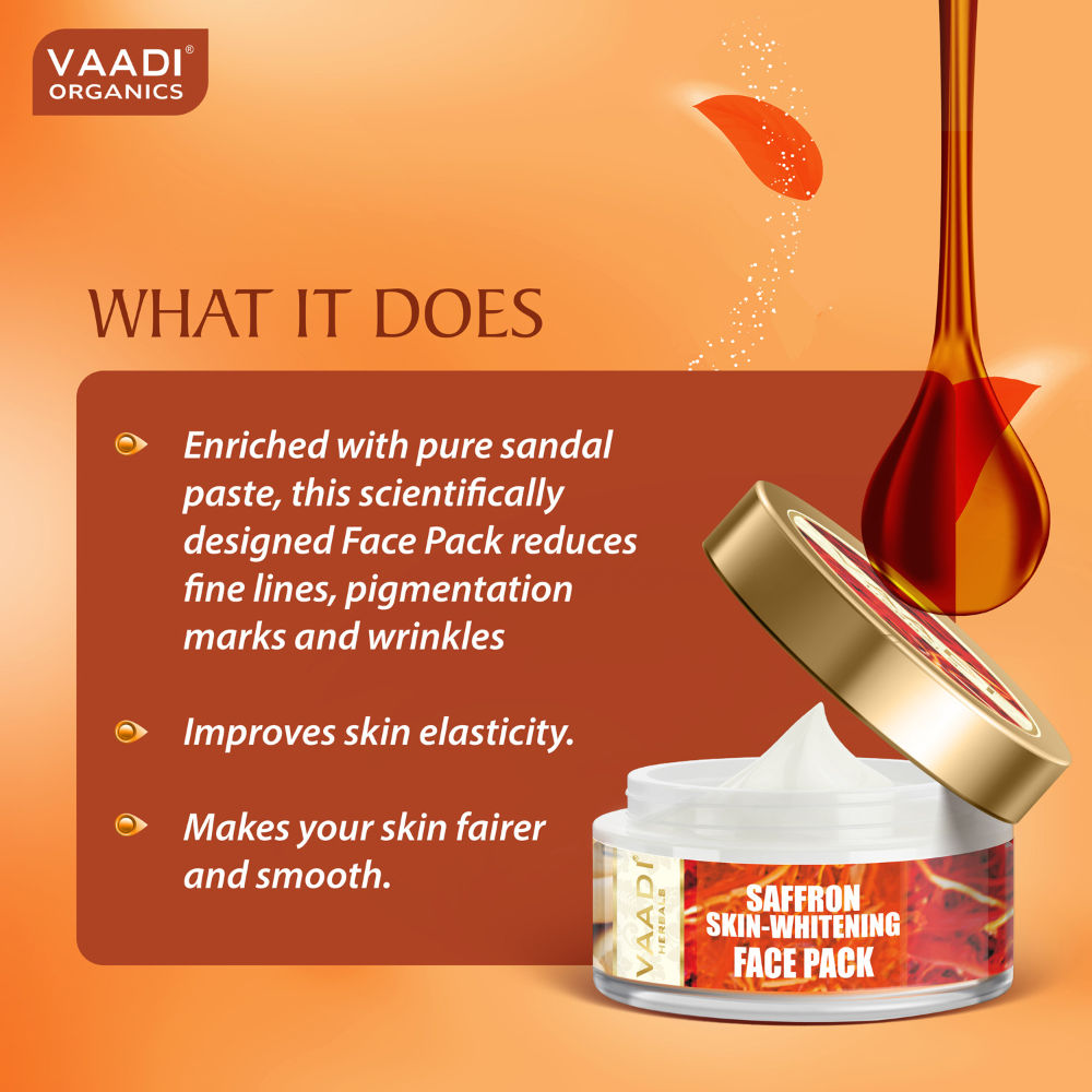 Vaadi Herbals Saffron Skin Whitening Face Pack