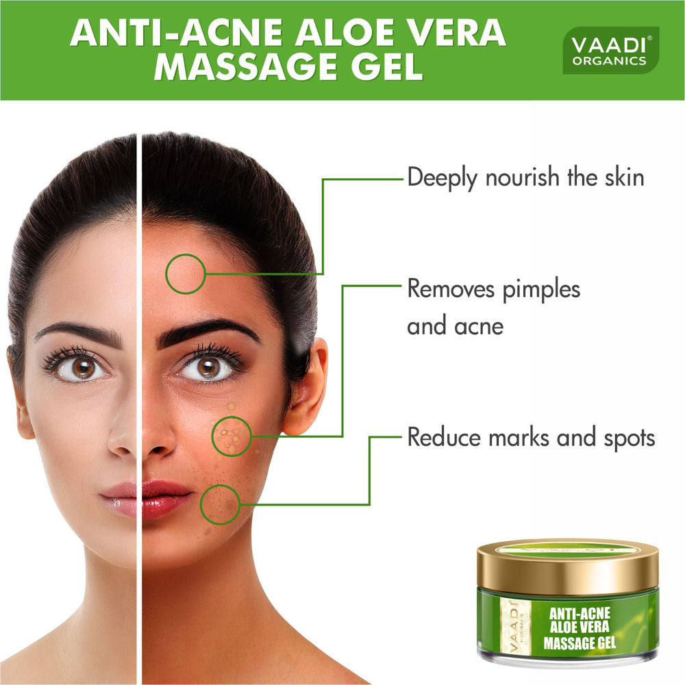 Vaadi Herbals Aloe Vera Anti Acne Massage Gel