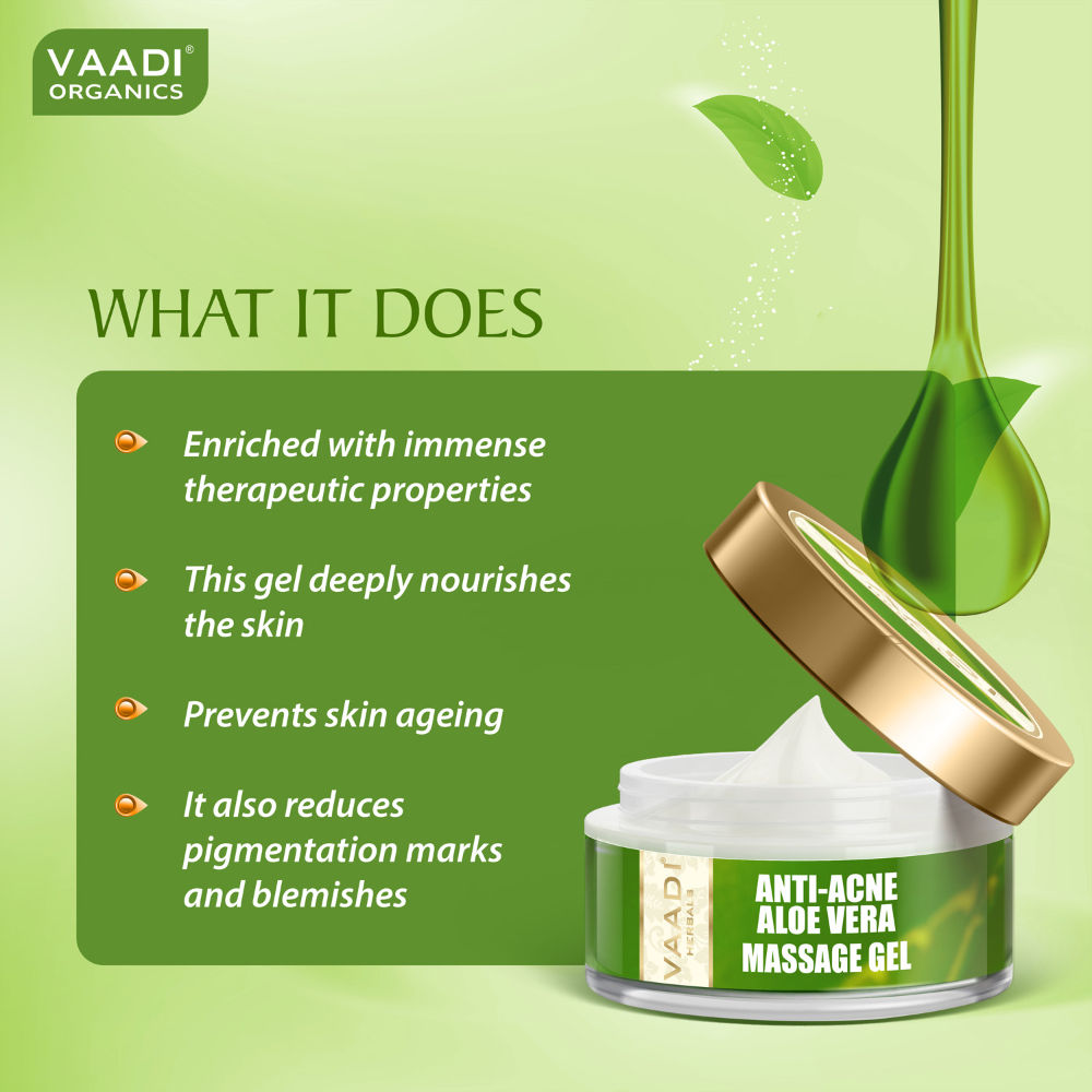 Vaadi Herbals Aloe Vera Anti Acne Massage Gel