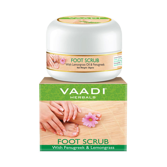 Vaadi Herbals Foot Scrub With Fenugreek & Lemongrass Oil