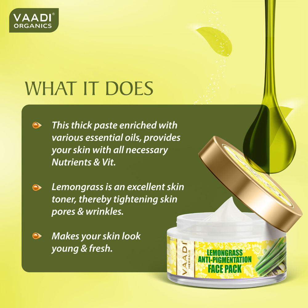 Vaadi Herbals Lemongrass Anti-Pigmentation Face Pack
