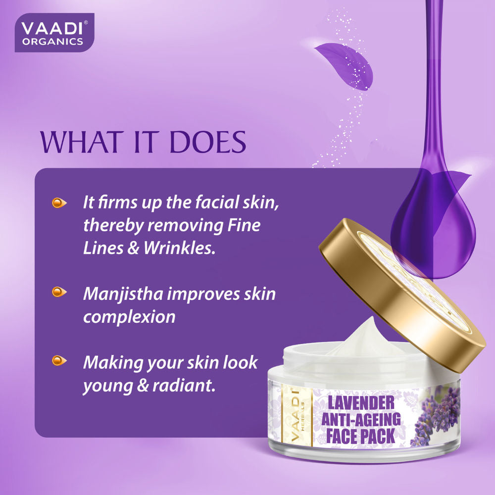 Vaadi Herbals Lavender Anti- Ageing Face Pack