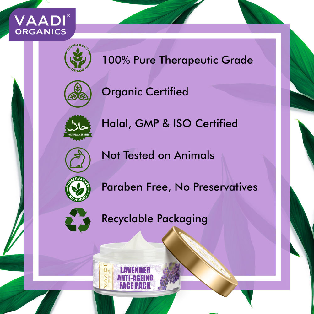 Vaadi Herbals Lavender Anti- Ageing Face Pack