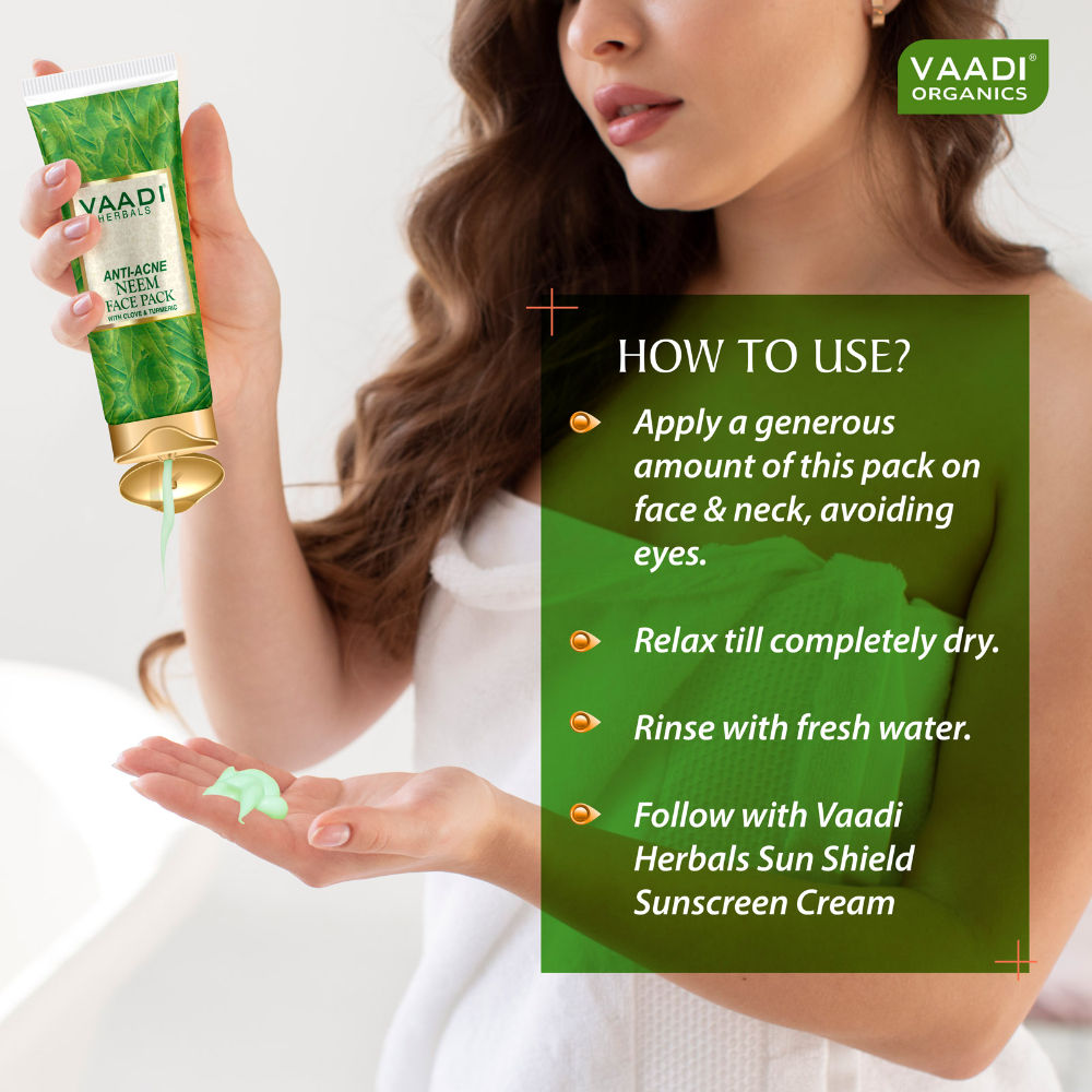 Vaadi Herbals Anti-Acne Neem Face Pack With Clove & Turmeric