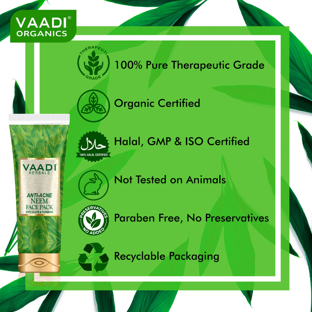 Vaadi Herbals Anti-Acne Neem Face Pack With Clove & Turmeric
