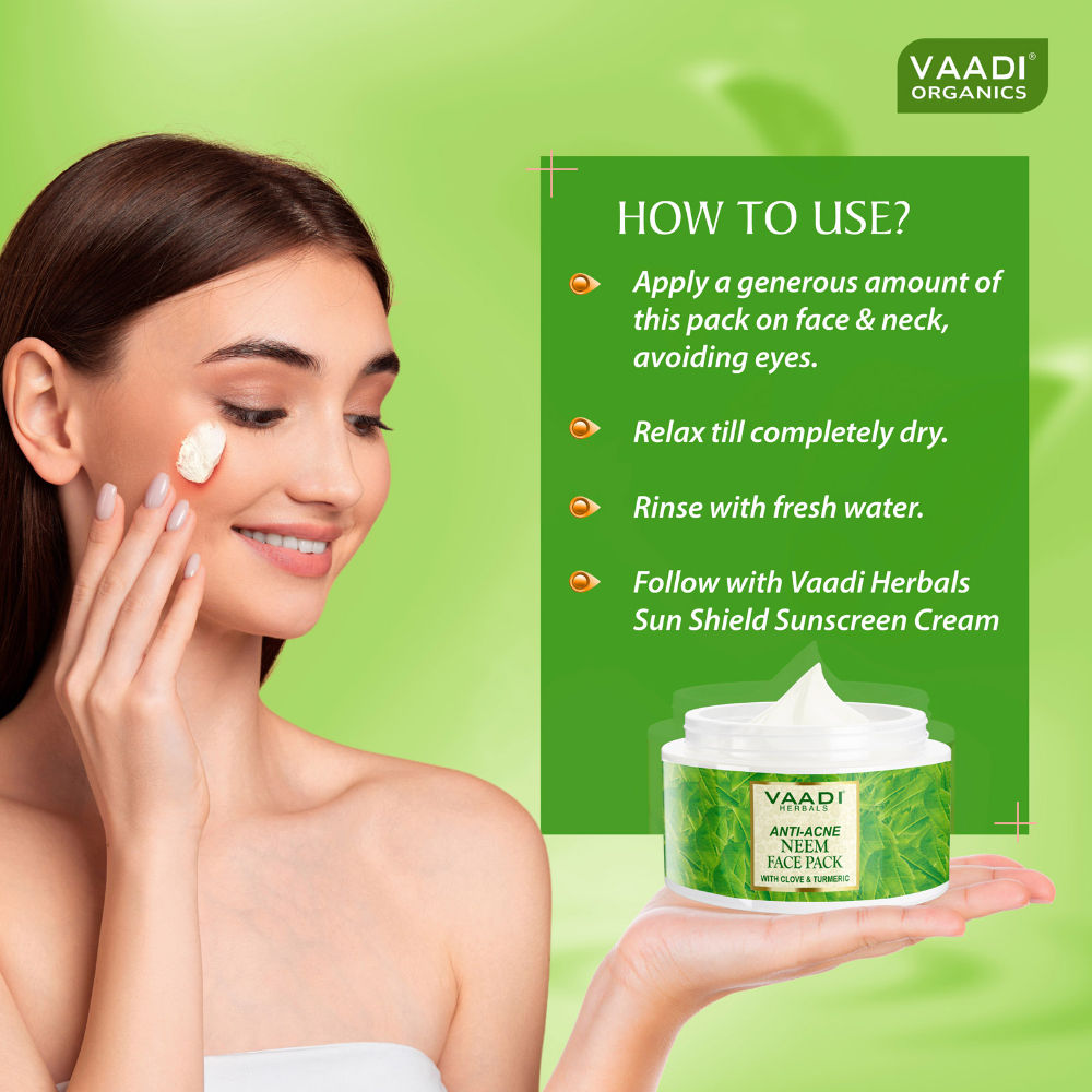 Vaadi Herbals Anti Acne Neem Face Pack With Clove And Turmeric