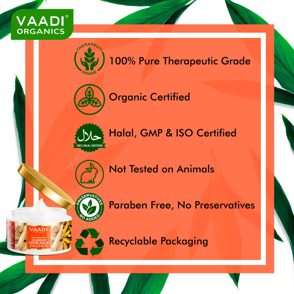 Vaadi Herbals Chandan Kesar Haldi Face Pack