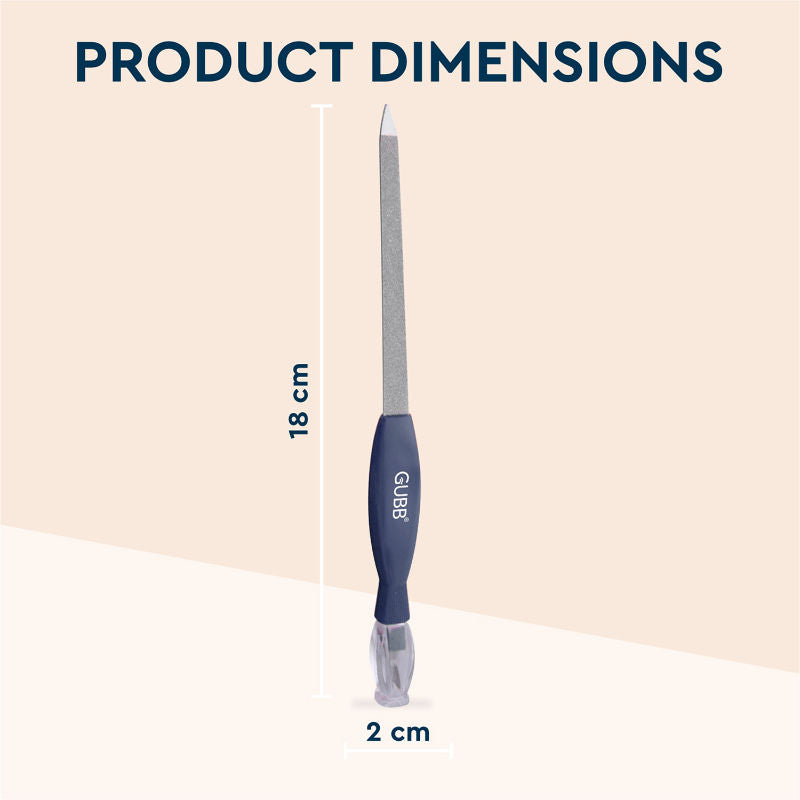 GUBB 2 In 1 Cuticle Trimmer and Nail File Manicure Tool