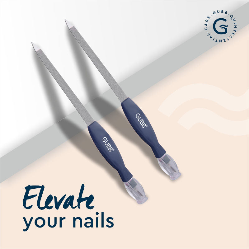 GUBB 2 In 1 Cuticle Trimmer and Nail File Manicure Tool