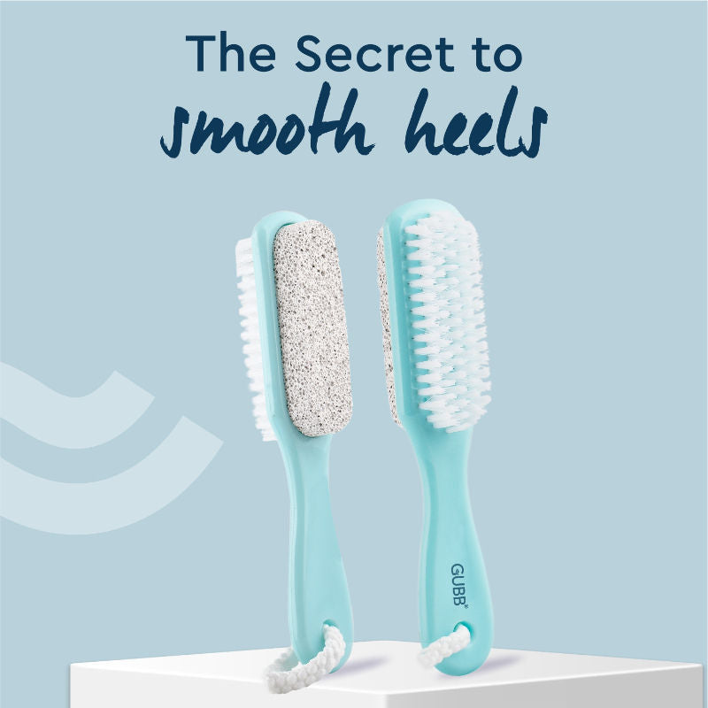 GUBB 2 In 1 Foot Brush With Pumice Stone For Dead Skin Removal
