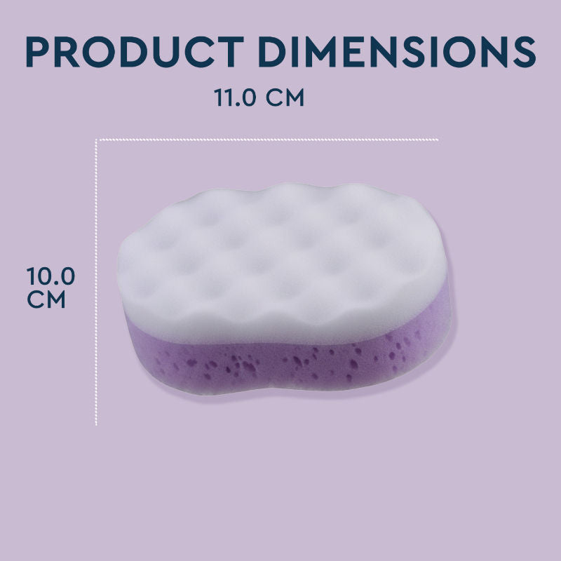 GUBB Adult & Baby Bath Sponge For Bathing- Loofah Sponge For Men & Women Purple & White Colour