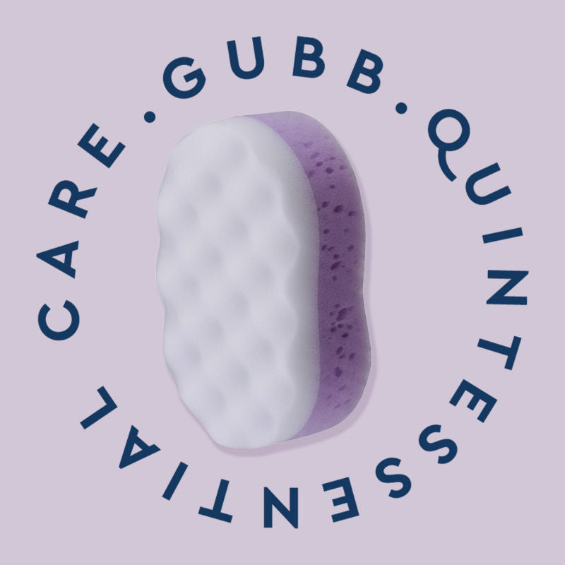 GUBB Adult & Baby Bath Sponge For Bathing- Loofah Sponge For Men & Women Purple & White Colour