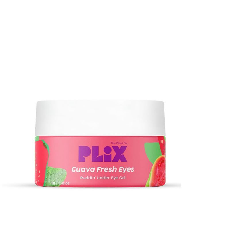 PLIX Guava Under-Eye Gel For Reducing Dark Circles, Puffy Eyes with 3% Niacinamide, Vit E & Caffeine