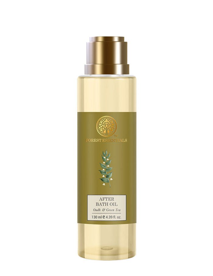 Forest Essentials After Bath Oil Oudh & Green Tea Ayurvedic Moisturizing Shower Oil