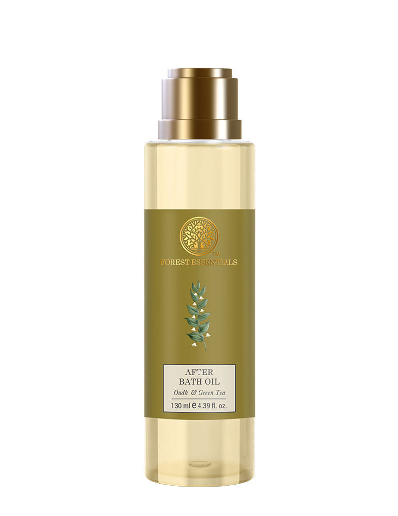 Forest Essentials After Bath Oil Oudh & Green Tea Ayurvedic Moisturizing Shower Oil