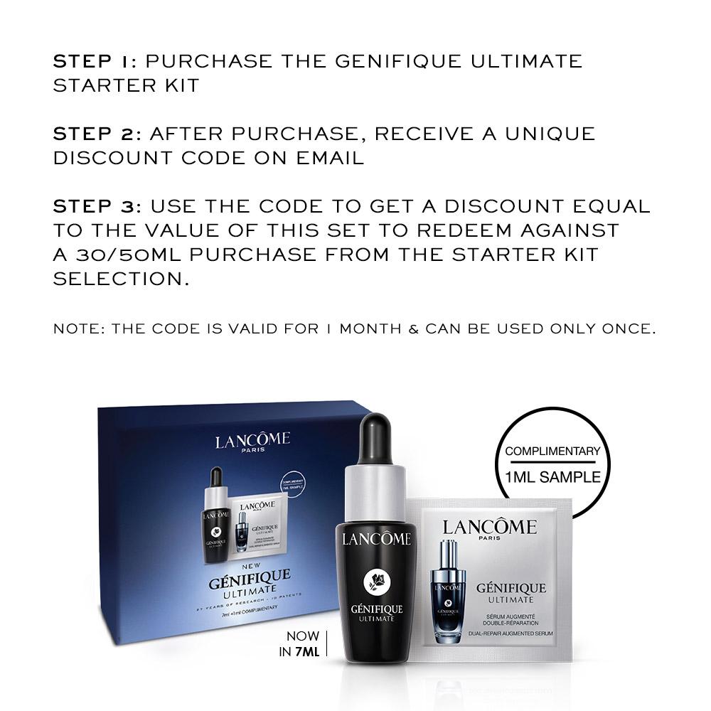 Lancome Genifique Ultimate Skin Repair Serum With Beta Glucan Suited for Indian Skin