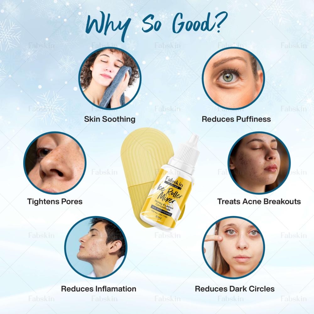 Fabskin Lemon & Honey Ice Roller For Face