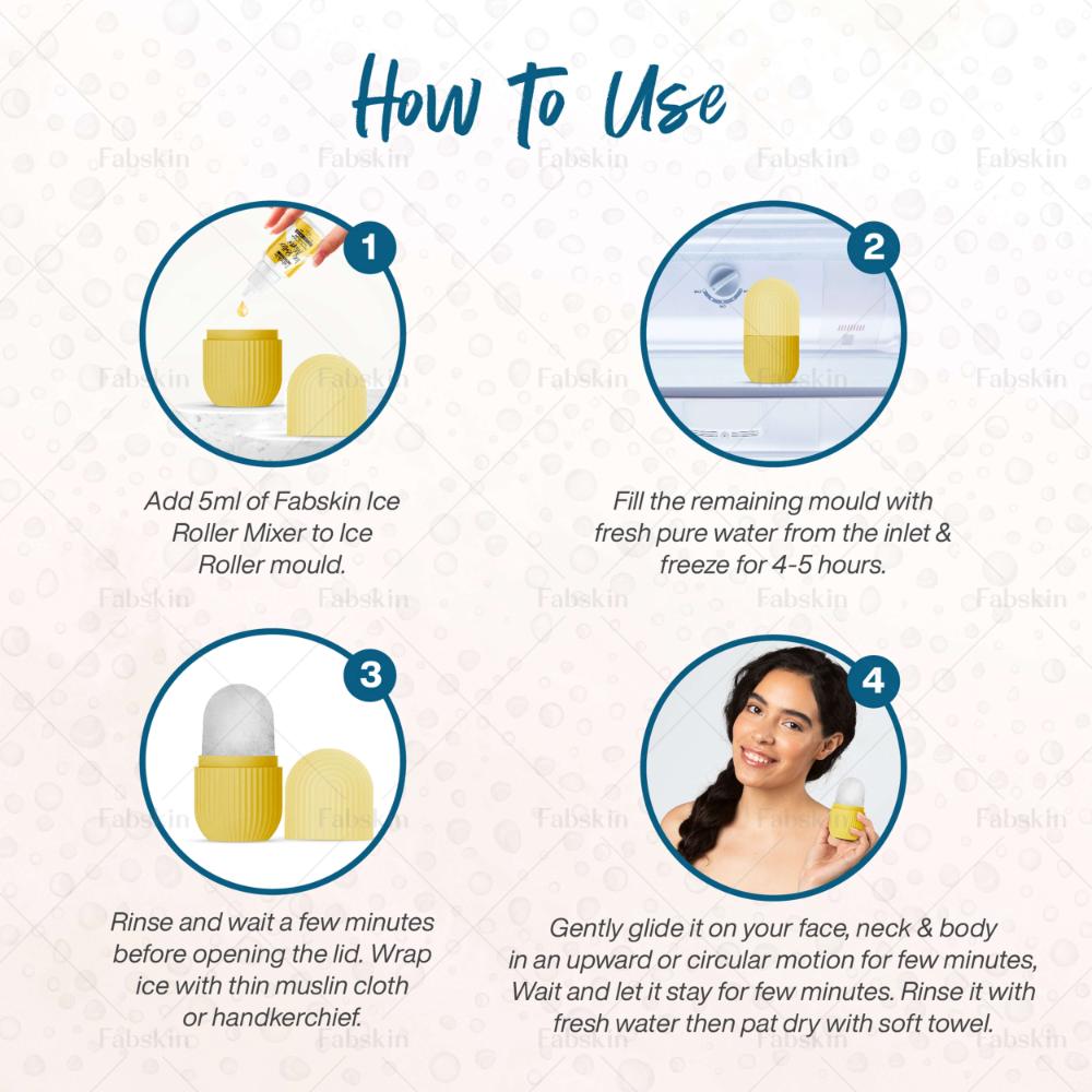 Fabskin Lemon & Honey Ice Roller For Face