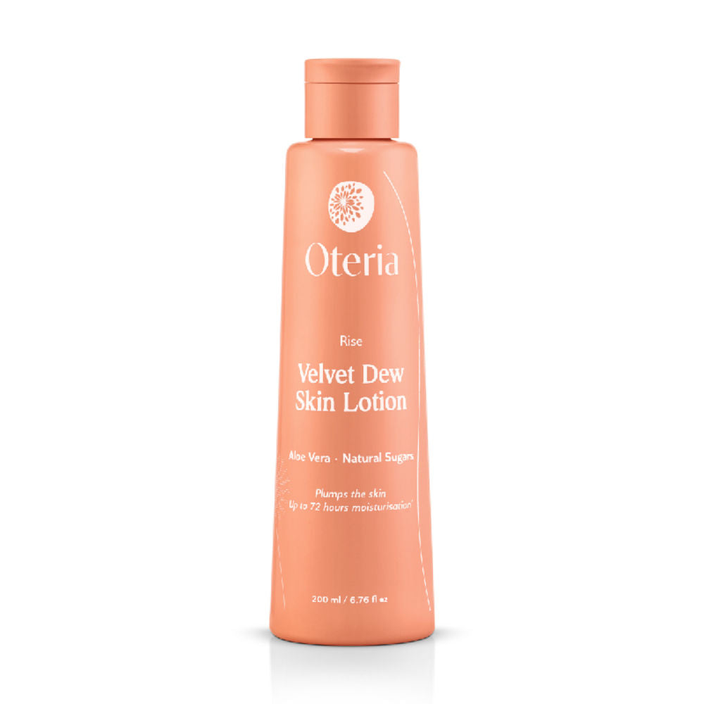 Oteria Velvet Dew Body Lotion With Aloe Vera 72+ Hrs Moisturisation For Dewy skincare