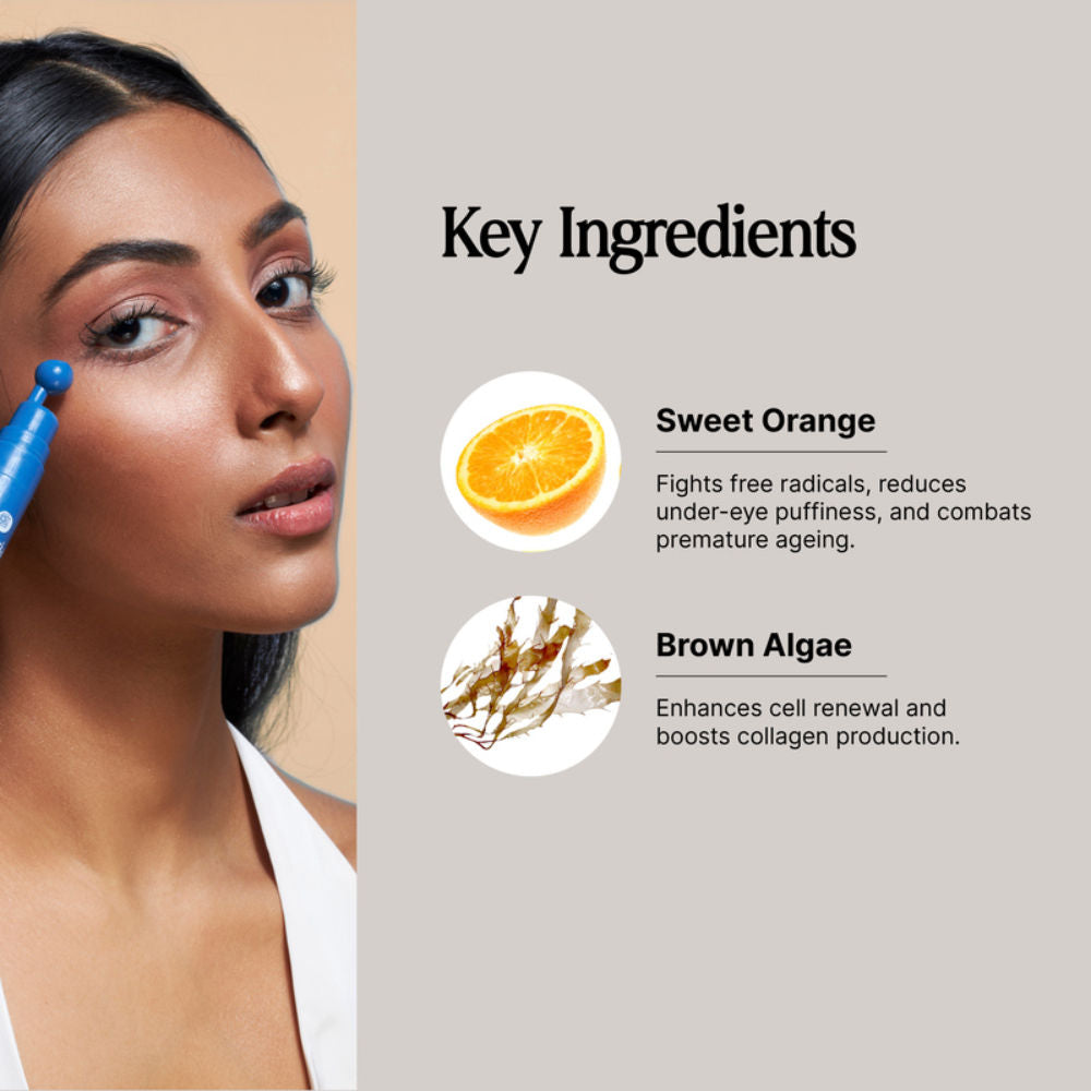 Oteria Under Eye Serum for Dark Circles And Puffiness With Brown Algae and Sweet Orange