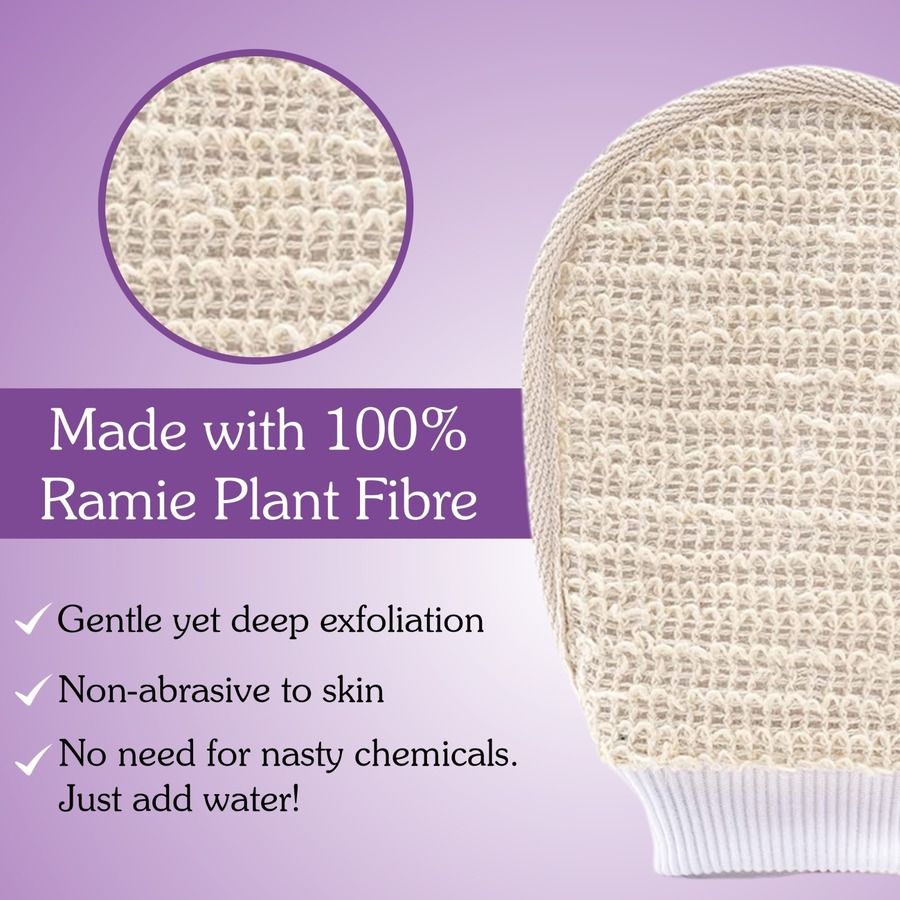 BAKE Exfoliating Bath Glove for Dead Skin,Tan Removal, Strawberry Skin, Body Acne & Ingrown Hair