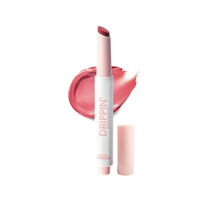Flossy Cosmetics Tinted Lip Balm with Shea Butter & Jojoba Oil Brightens, Moisturizes Dry Lips
