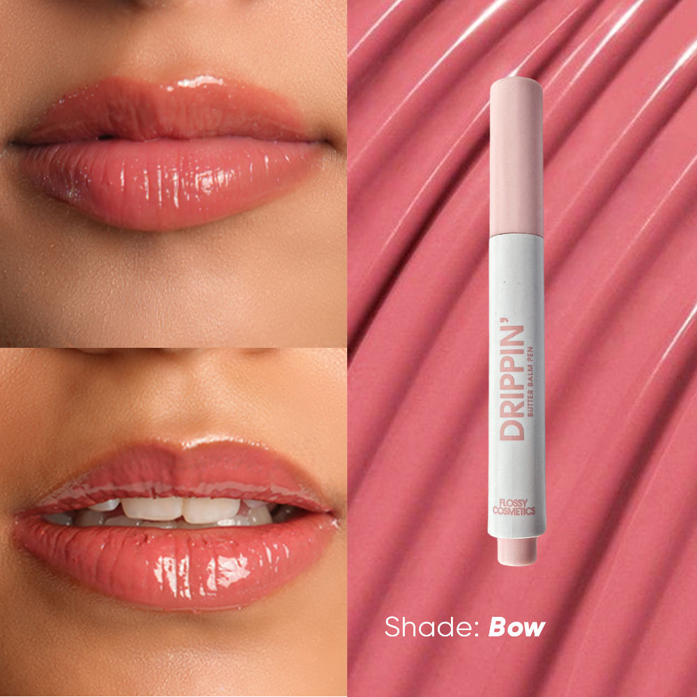 Flossy Cosmetics Tinted Lip Balm with Shea Butter & Jojoba Oil Brightens, Moisturizes Dry Lips