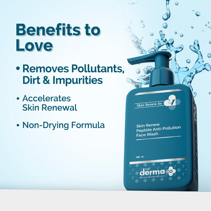 The Derma Co X Dr. V Skin Renew Peptide Anti-Pollution Face wash