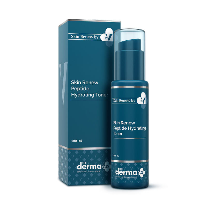 The Derma Co X Dr V Skin Renew Peptide Hydrating Toner with Hyaluronic Acid for All Skin Types