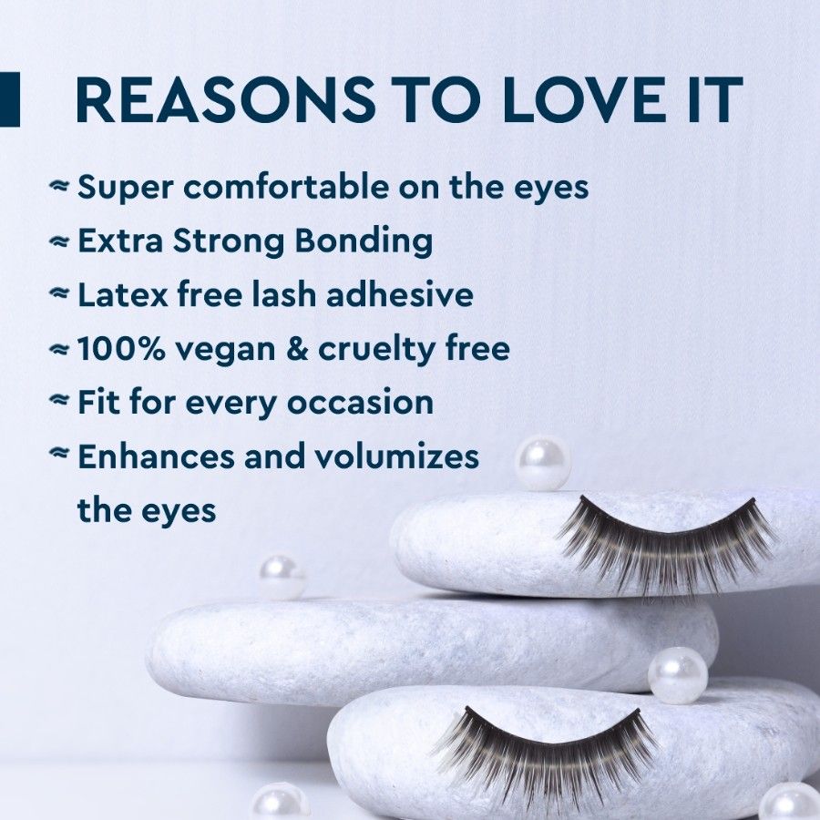 GUBB Eyelash Set With Glue, False Eyelashes - Party Style