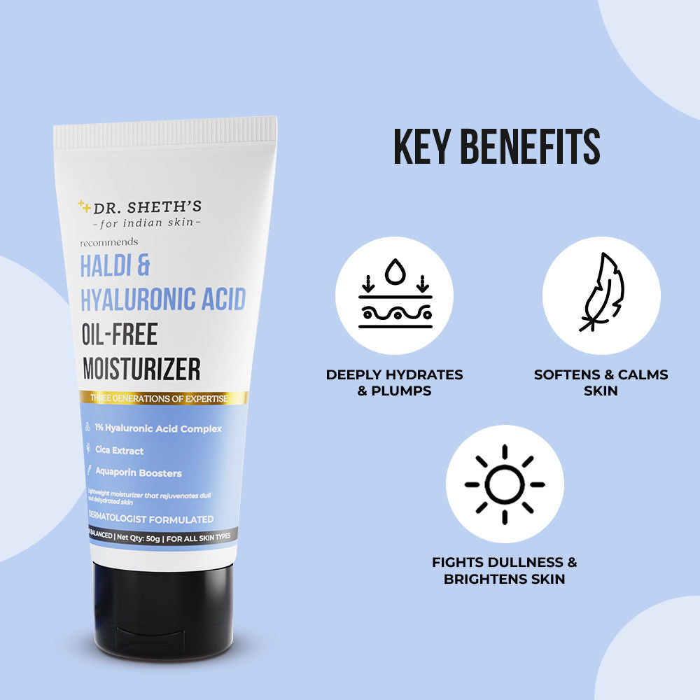 Dr. Sheth's Haldi & Hyaluronic Acid Oil-Free Moisturizer