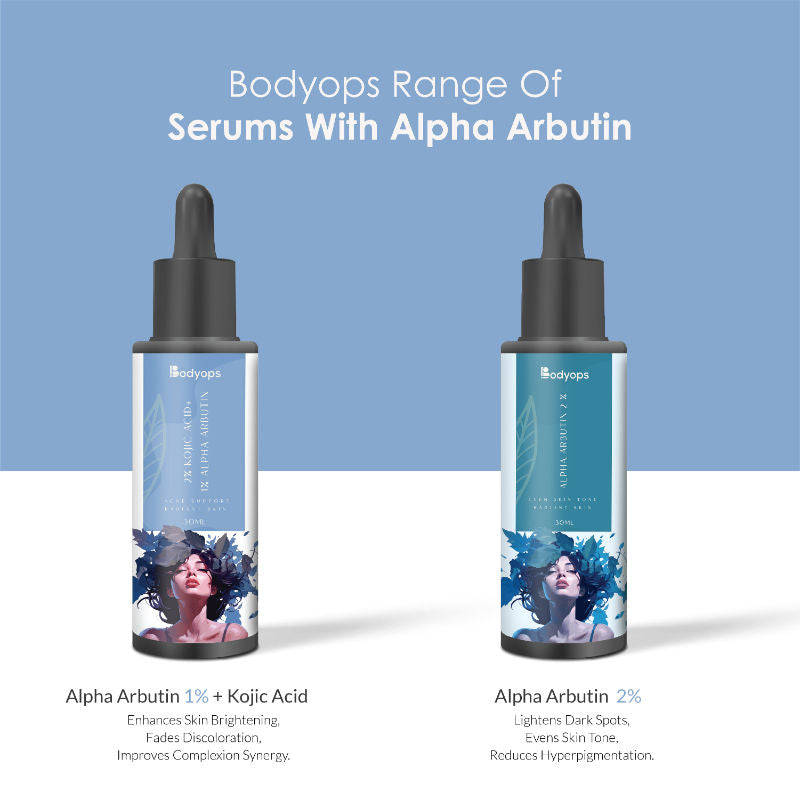 BODYOPS 2% Kojic Acid + 1% Alpha Arbutin Face Serum