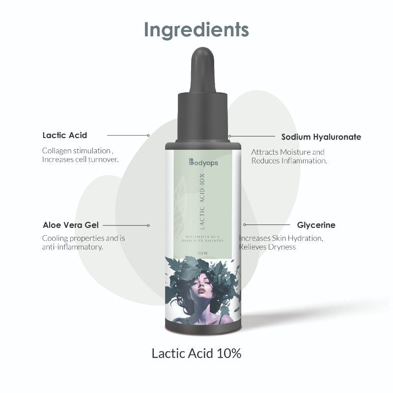 BODYOPS 10% Lactic Acid Face Serum