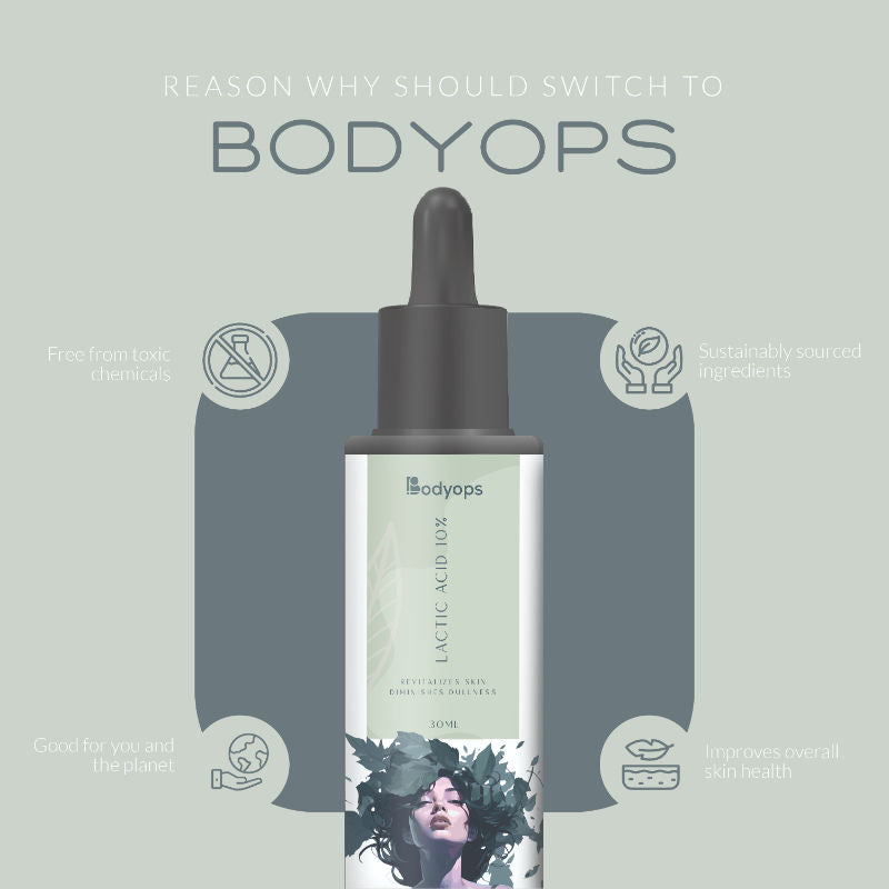 BODYOPS 10% Lactic Acid Face Serum