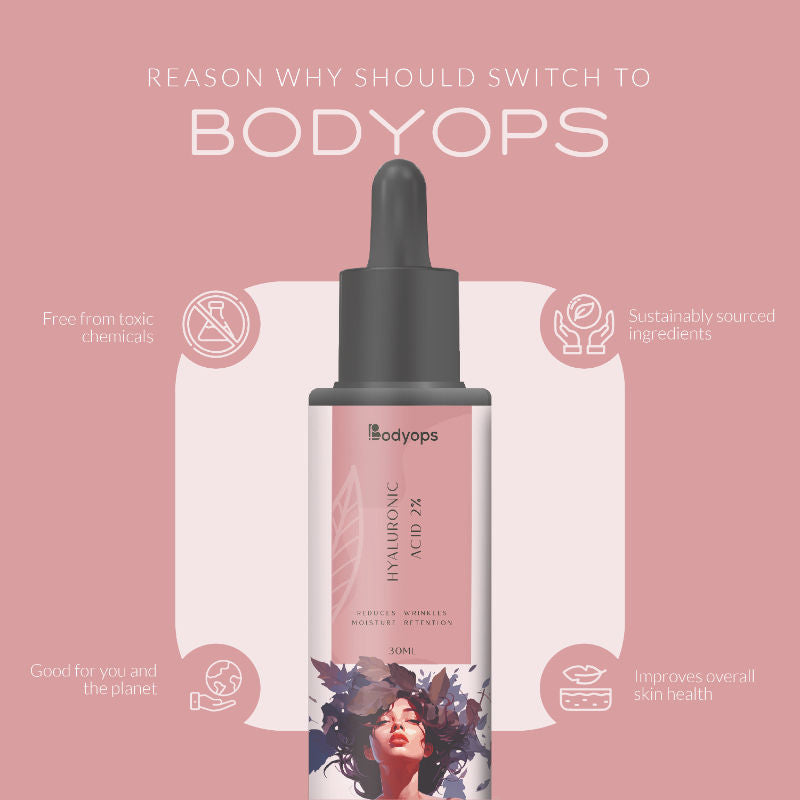 BODYOPS 2% Hyaluronic Acid Face Serum