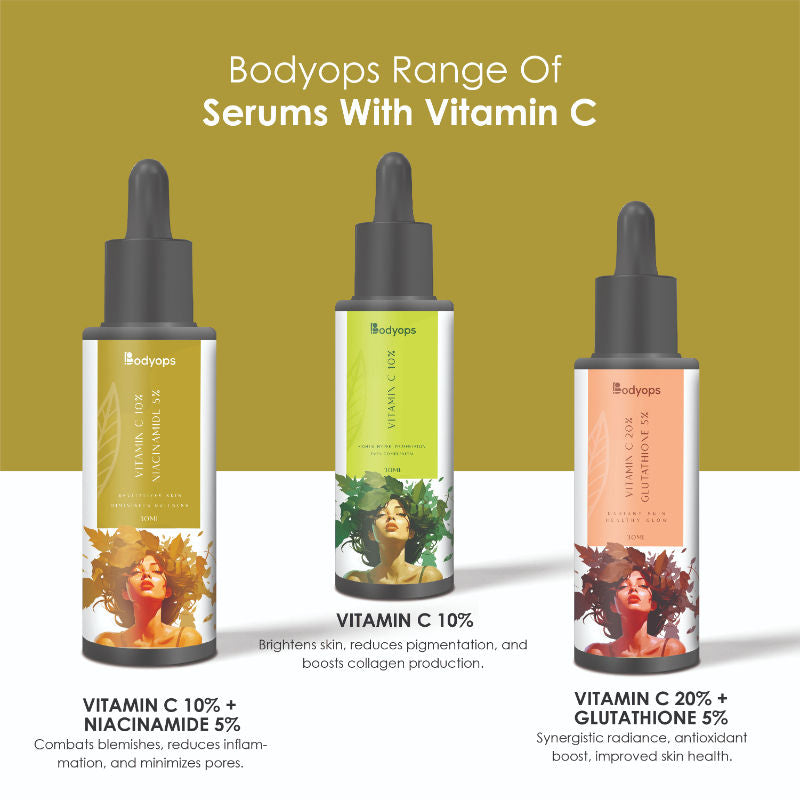 BODYOPS 10% Vitamin C + 5% Niacinamide Face Serum