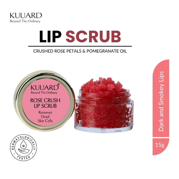 KUUARD Lip Scrub for Dark & Pigmented Lips, Soft, Smooth & Hydrated Lips