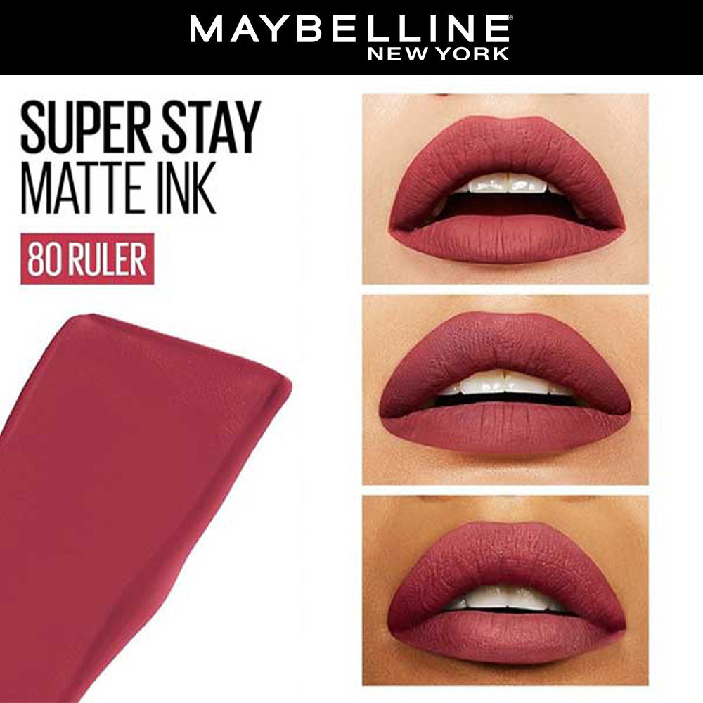 Maybelline New York Super Stay Matte Ink Liquid Lipstick, Lasts Up to 16 Hours - 15 Lover